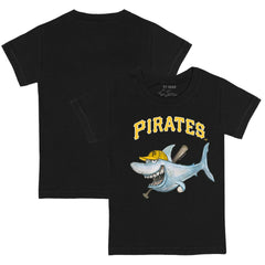 Pittsburgh Pirates Tiny Turnip Youth Shark T-Shirt - Black