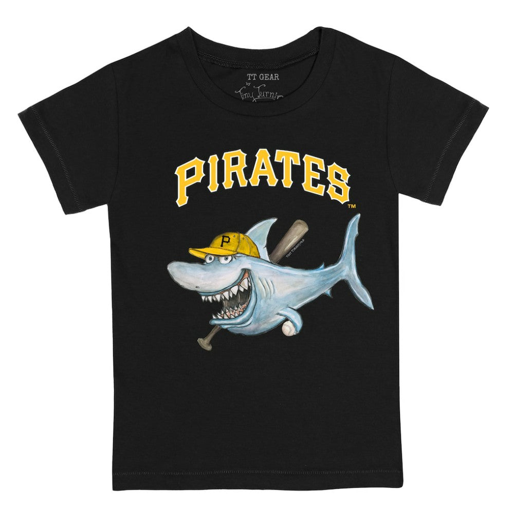 Pittsburgh Pirates Tiny Turnip Youth Shark T-Shirt - Black