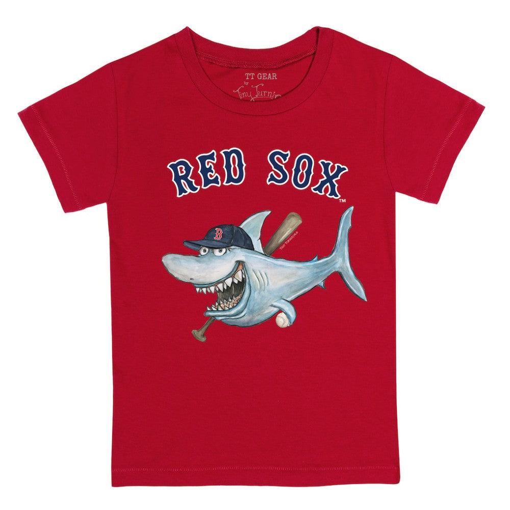 Boston Red Sox Tiny Turnip Youth Shark T-Shirt - Red