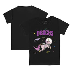 Arizona Diamondbacks Tiny Turnip Youth Space Unicorn T-Shirt - Black