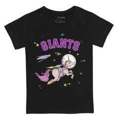 San Francisco Giants Tiny Turnip Youth Space Unicorn T-Shirt - Black