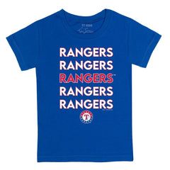 Texas Rangers Tiny Turnip Youth Stacked T-Shirt - Royal