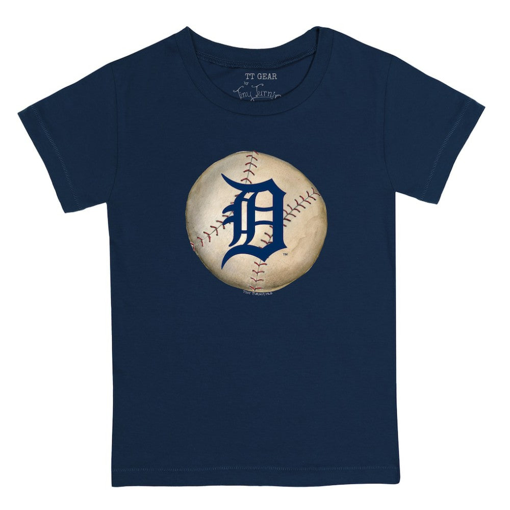 Detroit Tigers Tiny Turnip Youth Stitched Baseball T-Shirt - Navy