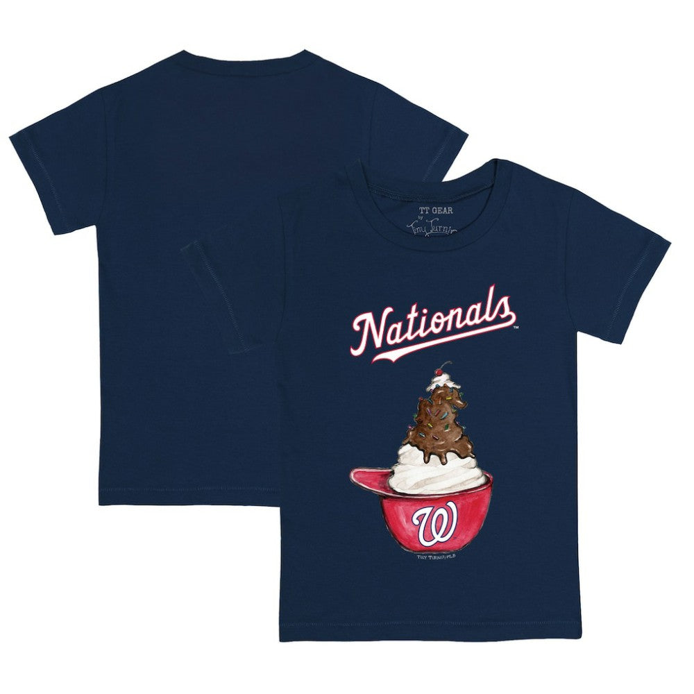 Washington Nationals Tiny Turnip Youth Sundae Helmet T-Shirt - Navy