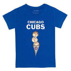Chicago Cubs Tiny Turnip Youth Triple Scoop T-Shirt - Royal