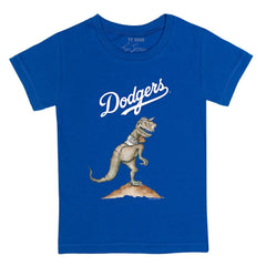 Los Angeles Dodgers Tiny Turnip Youth TT Rex T-Shirt - Royal