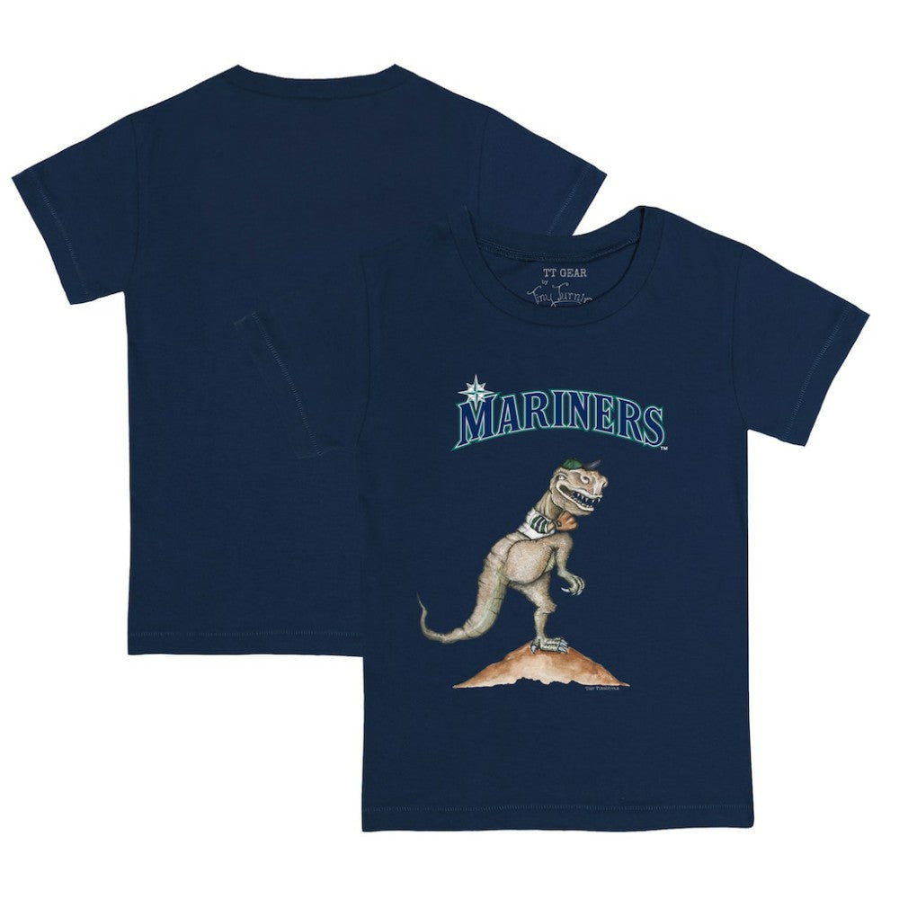 Seattle Mariners Tiny Turnip Youth TT Rex T-Shirt - Navy