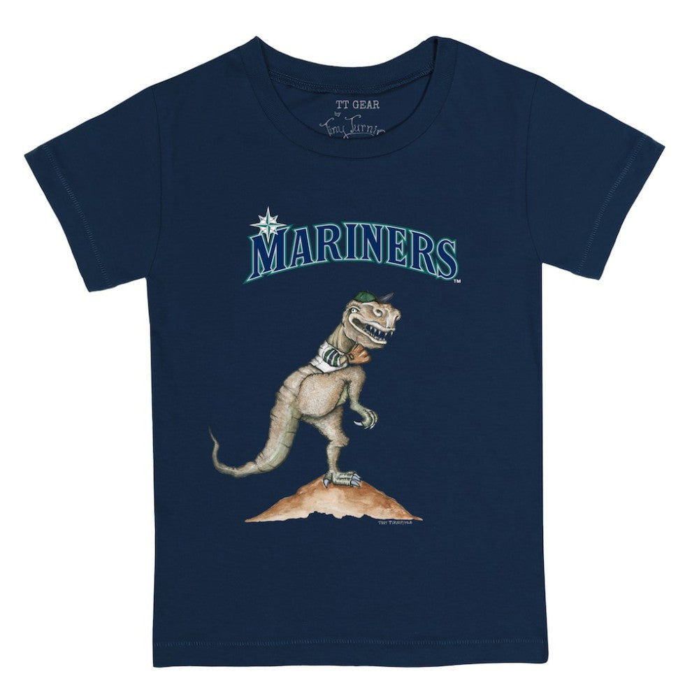 Seattle Mariners Tiny Turnip Youth TT Rex T-Shirt - Navy