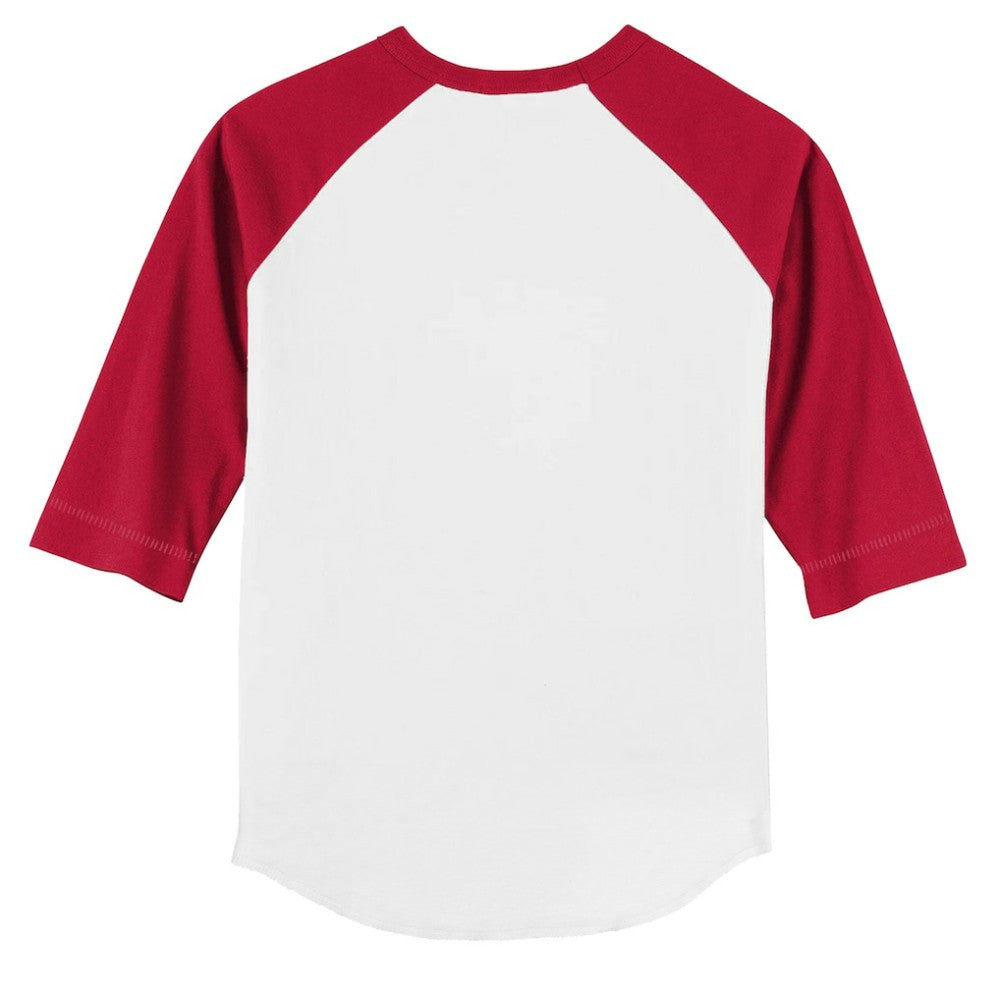 Philadelphia Phillies Tiny Turnip Youth TT Rex 3/4-Sleeve Raglan T-Shirt - White/Red
