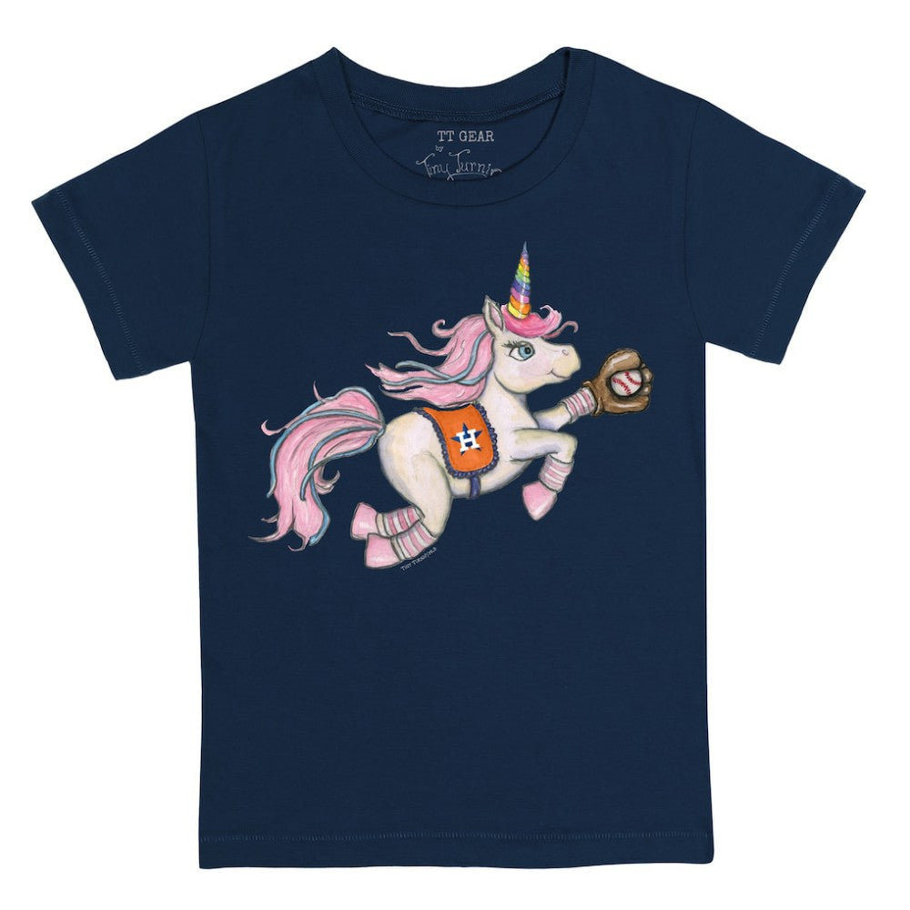 Houston Astros Tiny Turnip Youth Unicorn T-Shirt - Navy