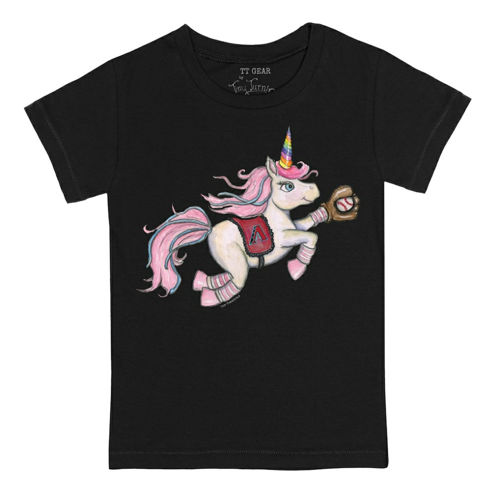 Arizona Diamondbacks Tiny Turnip Youth Unicorn T-Shirt - Black