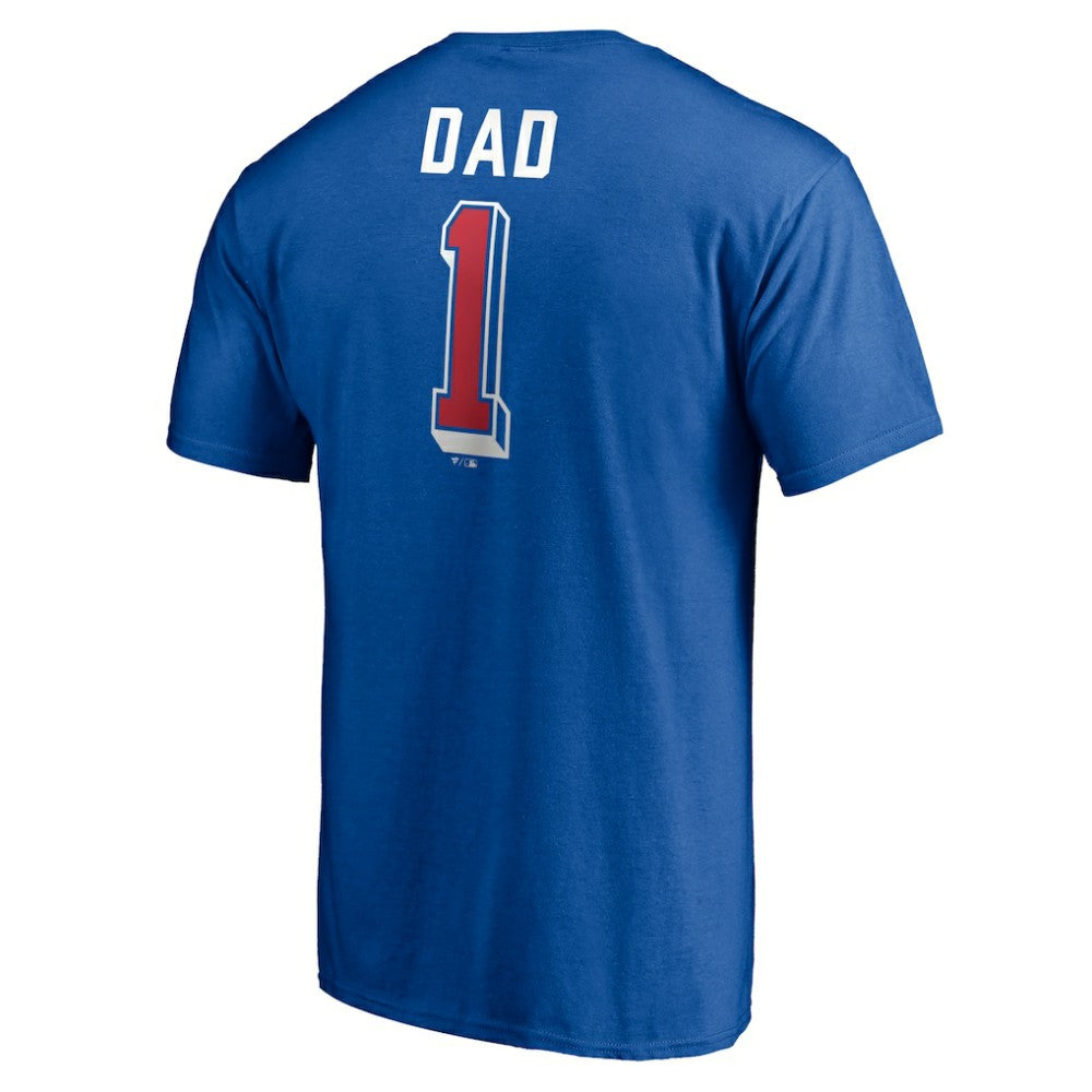 Philadelphia Phillies Number One Dad T-Shirt - Royal