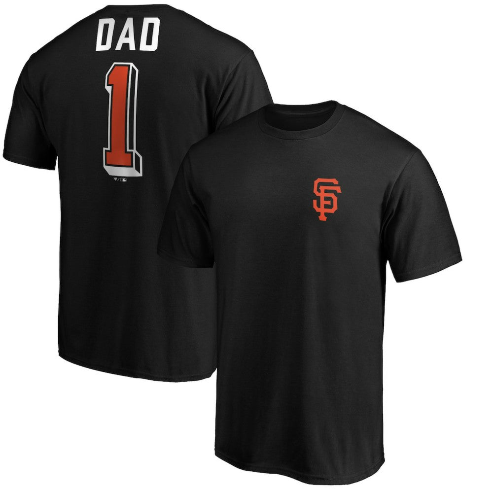 San Francisco Giants Number One Dad T-Shirt - Black