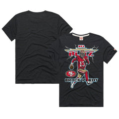 NFL San Francisco 49ers Brock Purdy  Homage Unisex NFL Blitz Player Tri-Blend T-Shirt