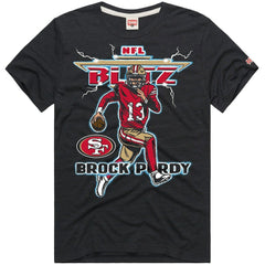 NFL San Francisco 49ers Brock Purdy  Homage Unisex NFL Blitz Player Tri-Blend T-Shirt