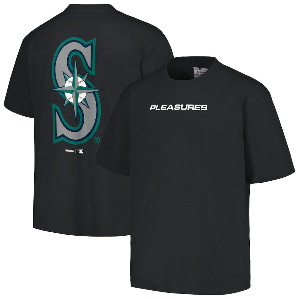 Seattle Mariners PLEASURES Ballpark T-Shirt - Black