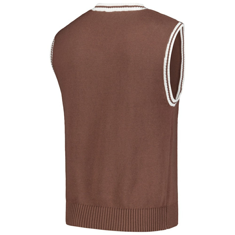 St. Louis Cardinals PLEASURES Knit V-Neck Pullover Sweater Vest - Brown