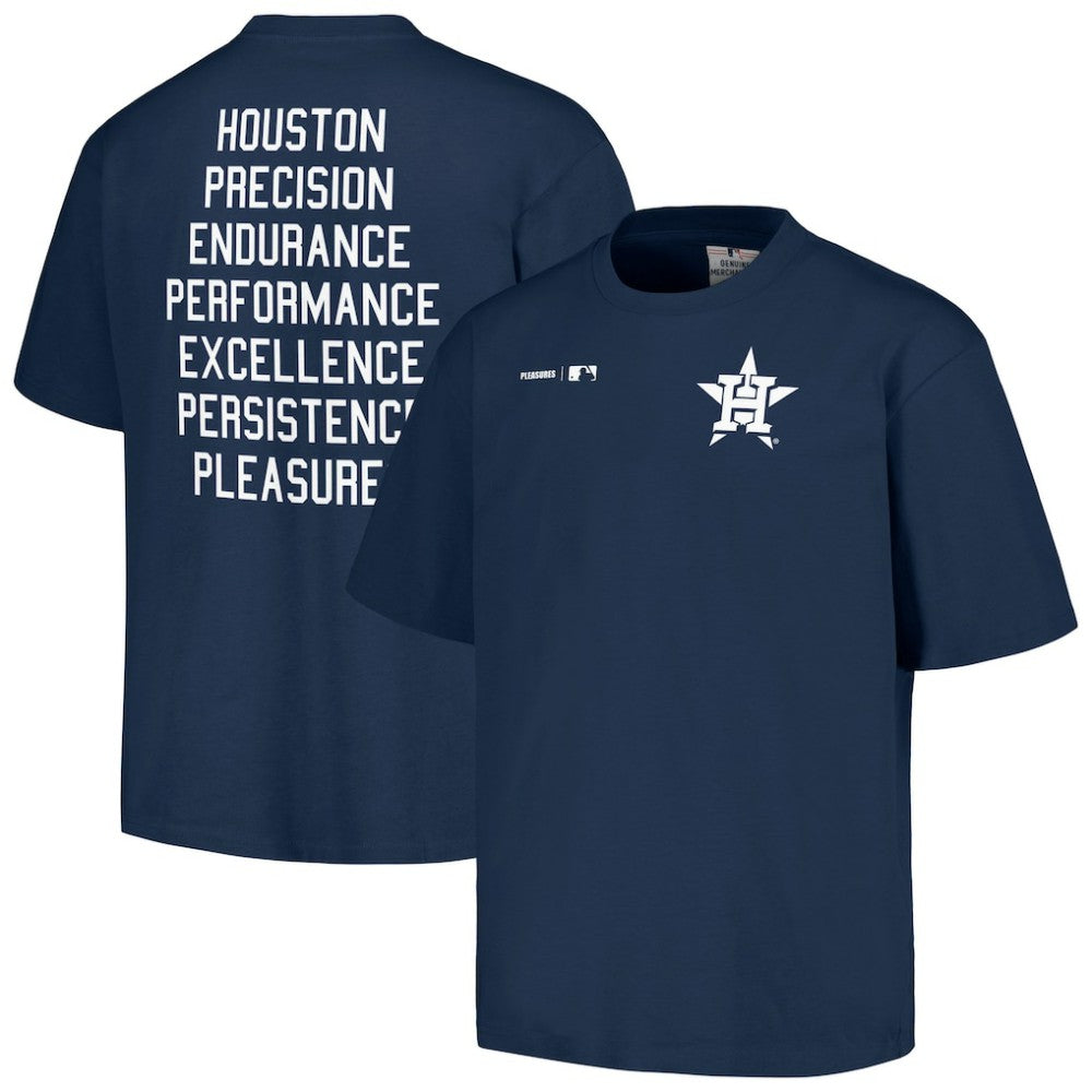 Houston Astros PLEASURES Precision T-Shirt - Navy