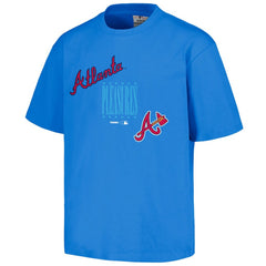 Atlanta Braves PLEASURES Repurpose T-Shirt - Blue