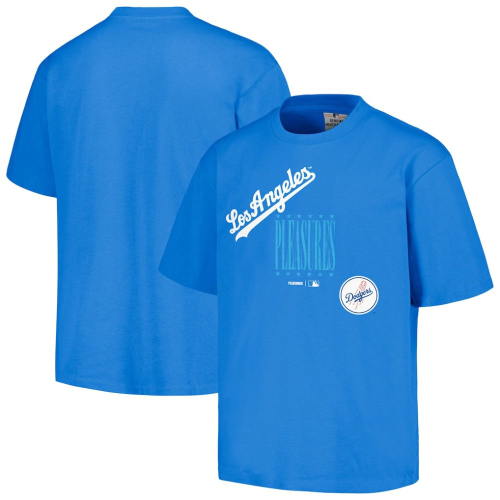 Los Angeles Dodgers PLEASURES Repurpose T-Shirt - Royal