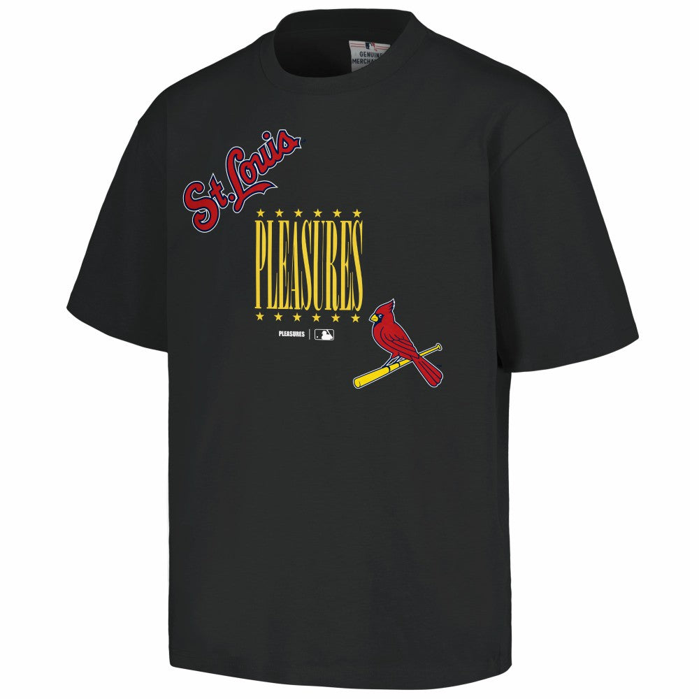 St. Louis Cardinals PLEASURES Repurpose T-Shirt - Black