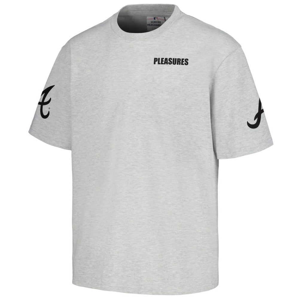 Atlanta Braves PLEASURES Team T-Shirt - Gray