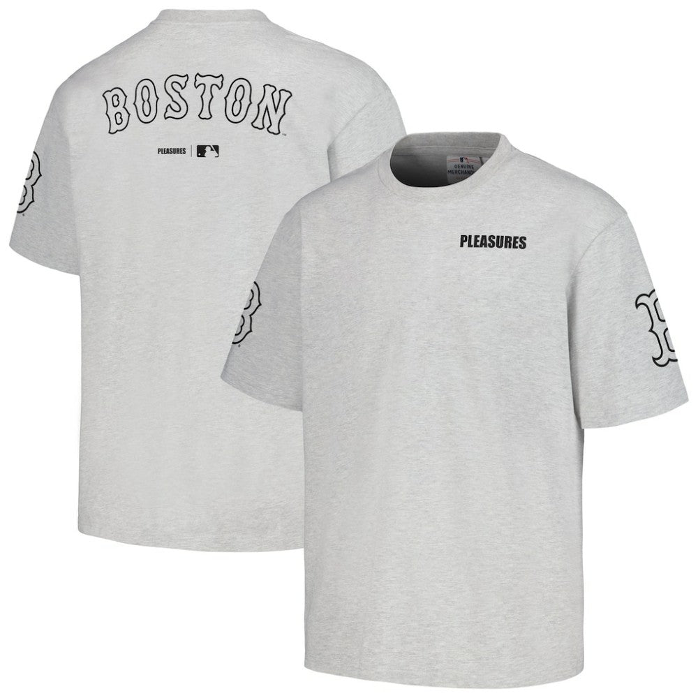 Boston Red Sox PLEASURES Team T-Shirt - Gray