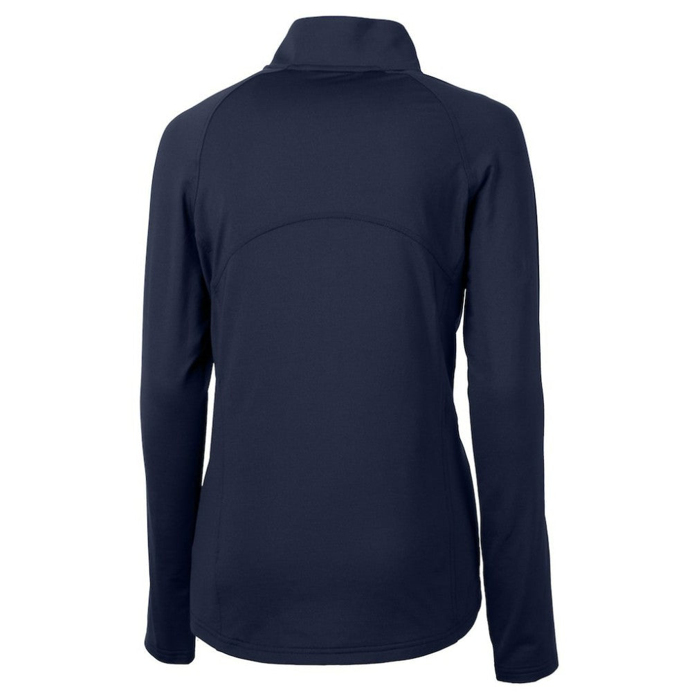 Boston Red Sox Cutter & Buck Women's Americana Logo Adapt Eco Knit Stretch Recycled Half-Zip Pullover Top - Navy