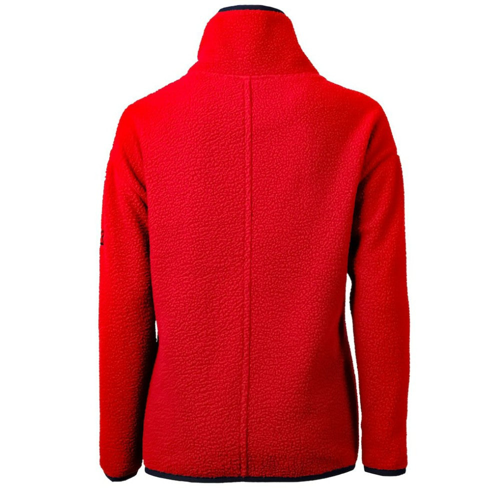 San Diego Padres Cutter & Buck Women's Americana Logo Cascade Eco Sherpa Fleece Half-Zip Pullover Jacket - Red