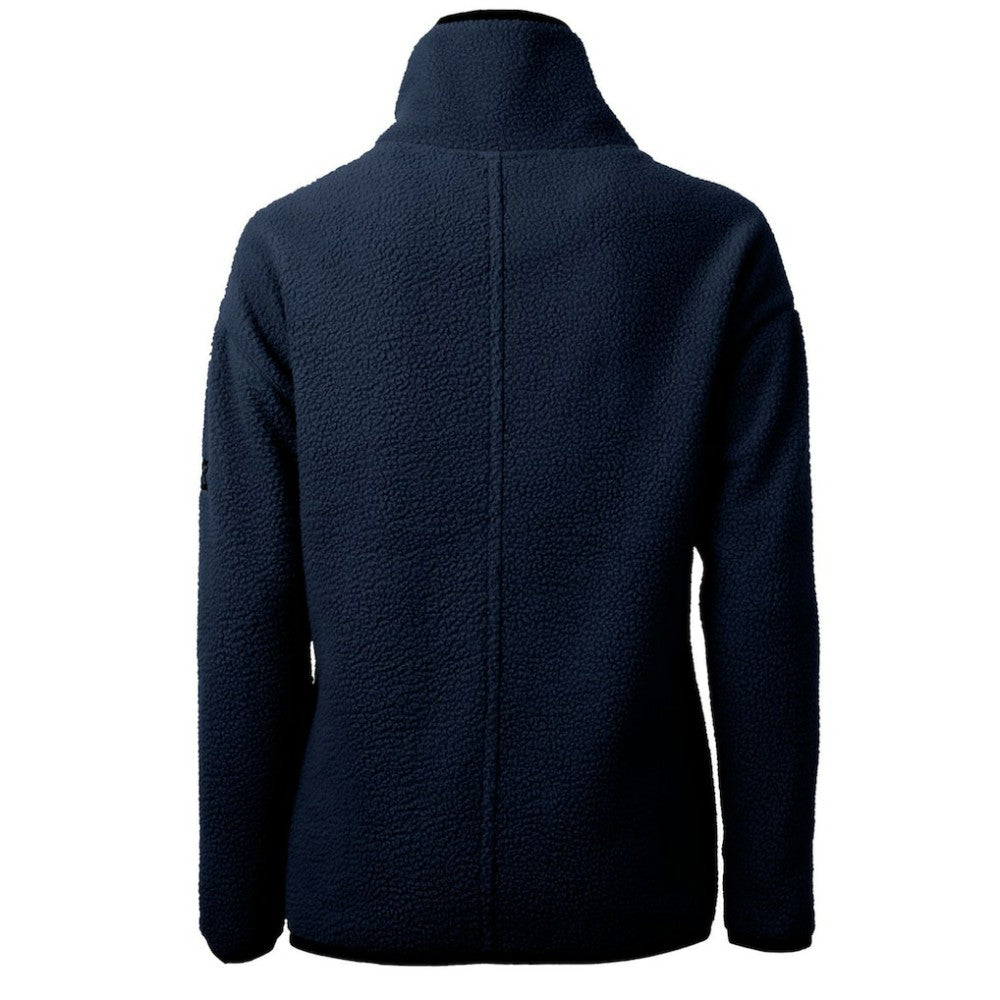 Texas Rangers Cutter & Buck Women's Americana Logo Cascade Eco Sherpa Fleece Half-Zip Pullover Jacket - Navy
