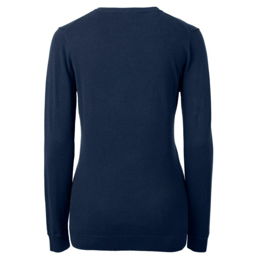 Philadelphia Phillies Cutter & Buck Women's Americana Logo Lakemont Tri-Blend V-Neck Pullover Sweater - Navy