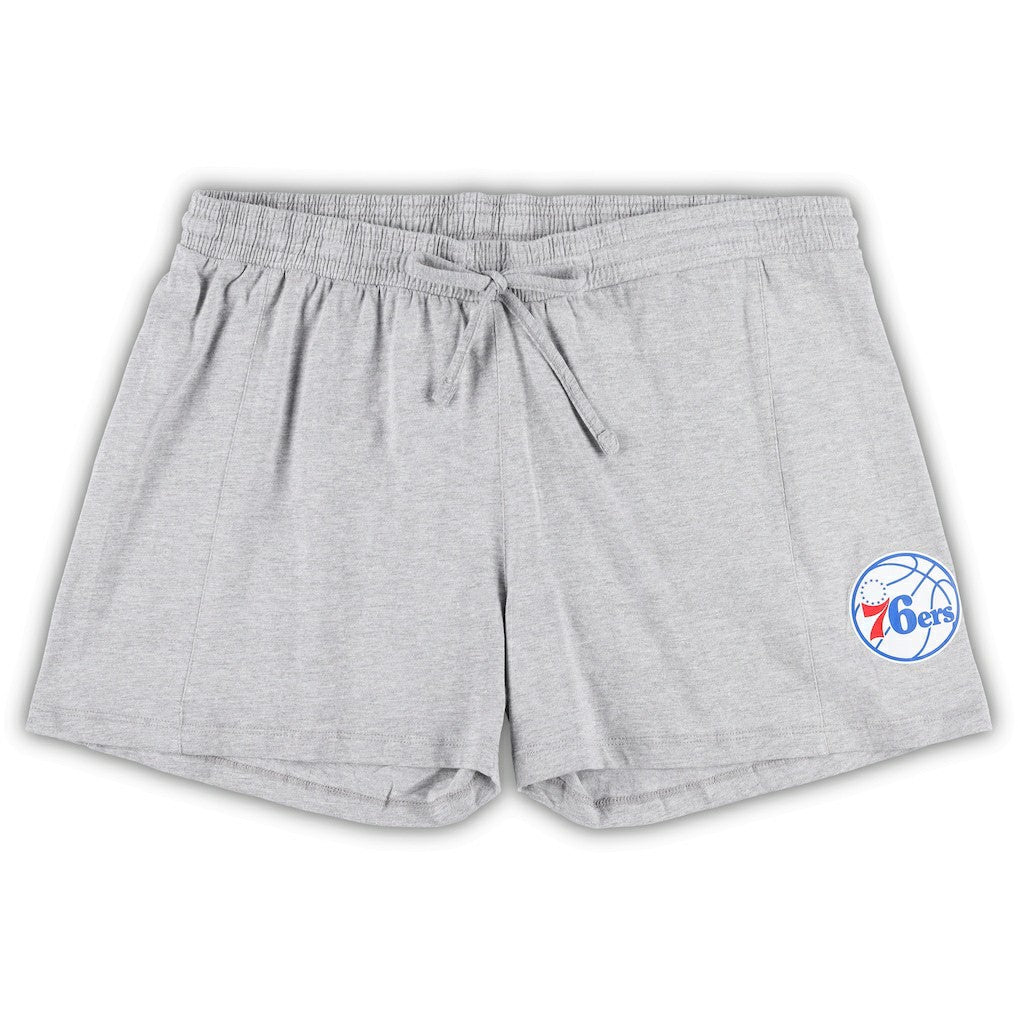 Philadelphia 76ers Women's Plus Size T-Shirt & Shorts Combo Set - Royal/Heather Gray | Fanatics on sale