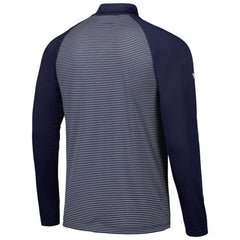 Boston Red Sox Levelwear Charter Striped Raglan Quarter-Zip Top - Navy