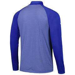 New York Mets Levelwear Charter Striped Raglan Quarter-Zip Top - Royal