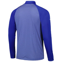 Chicago Cubs Levelwear Charter Striped Raglan Quarter-Zip Top - Royal