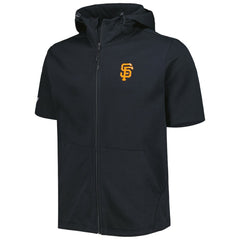 San Francisco Giants Levelwear Recruit Full-Zip Short Sleeve Hoodie - Black