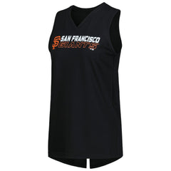 San Francisco Giants Levelwear Women's Paisley Chase V-Neck Tank Top - Black
