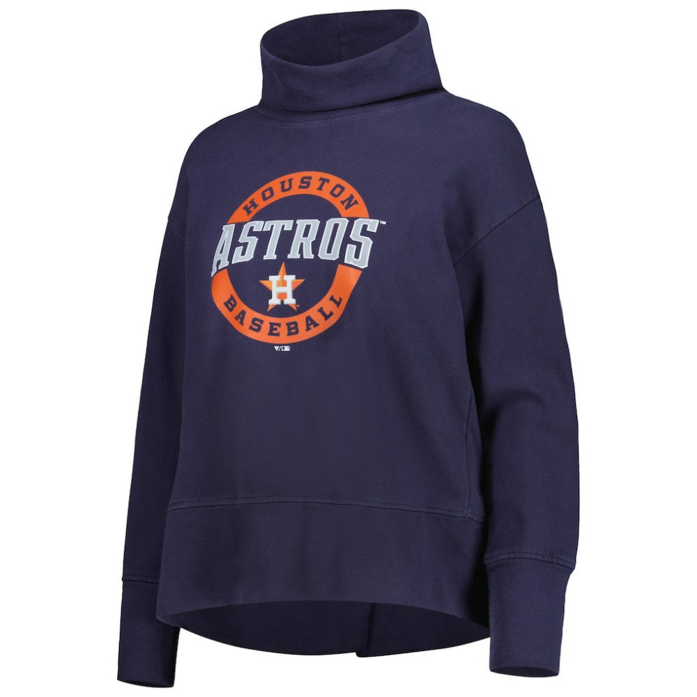 Houston Astros Levelwear Women's Sunset Farm Team Pullover Sweatshirt - Navy