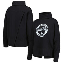 Los Angeles Dodgers Levelwear Women's Sunset Farm Team Pullover Sweatshirt - Black