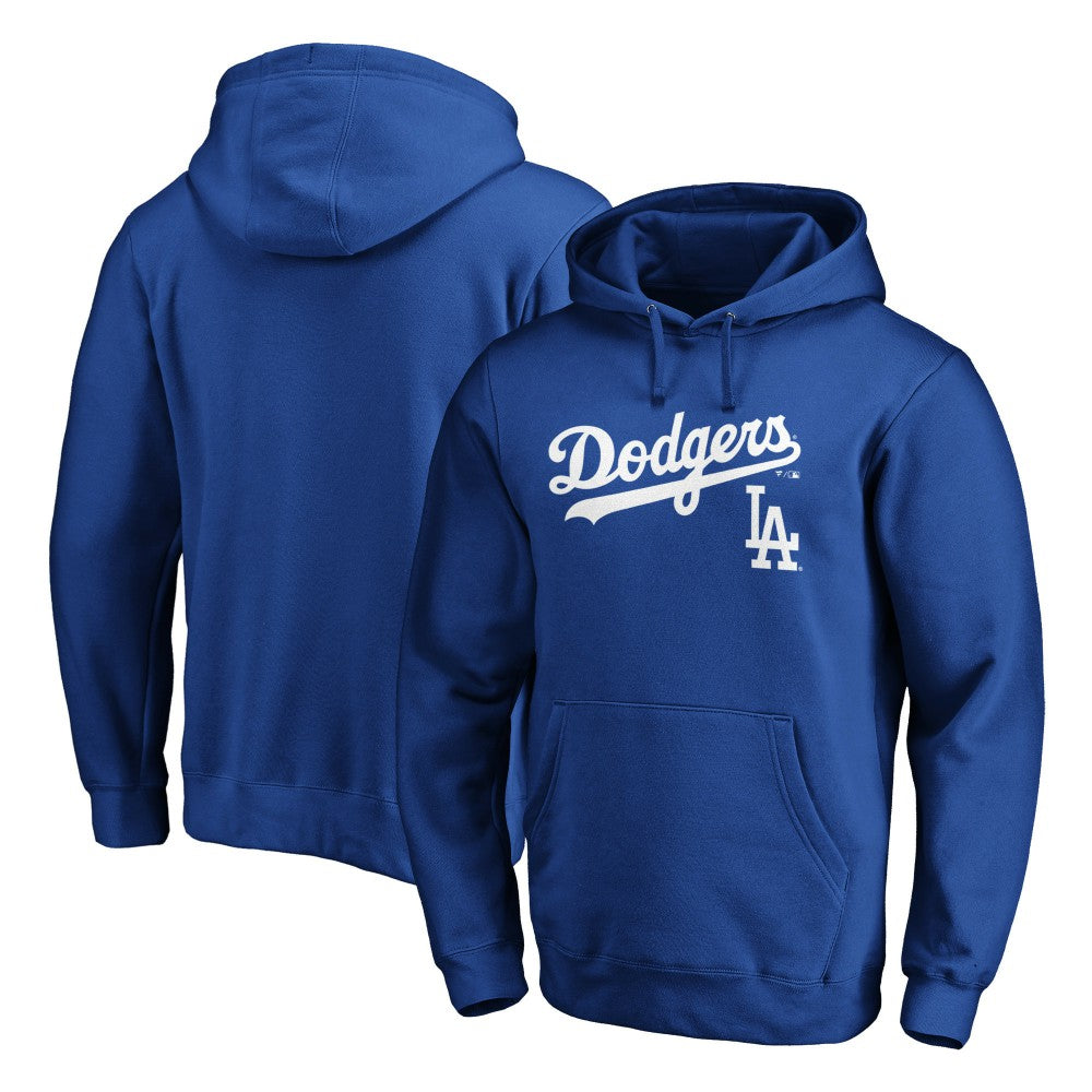 Los Angeles Dodgers Team Lock Up Logo Pullover Hoodie - Royal