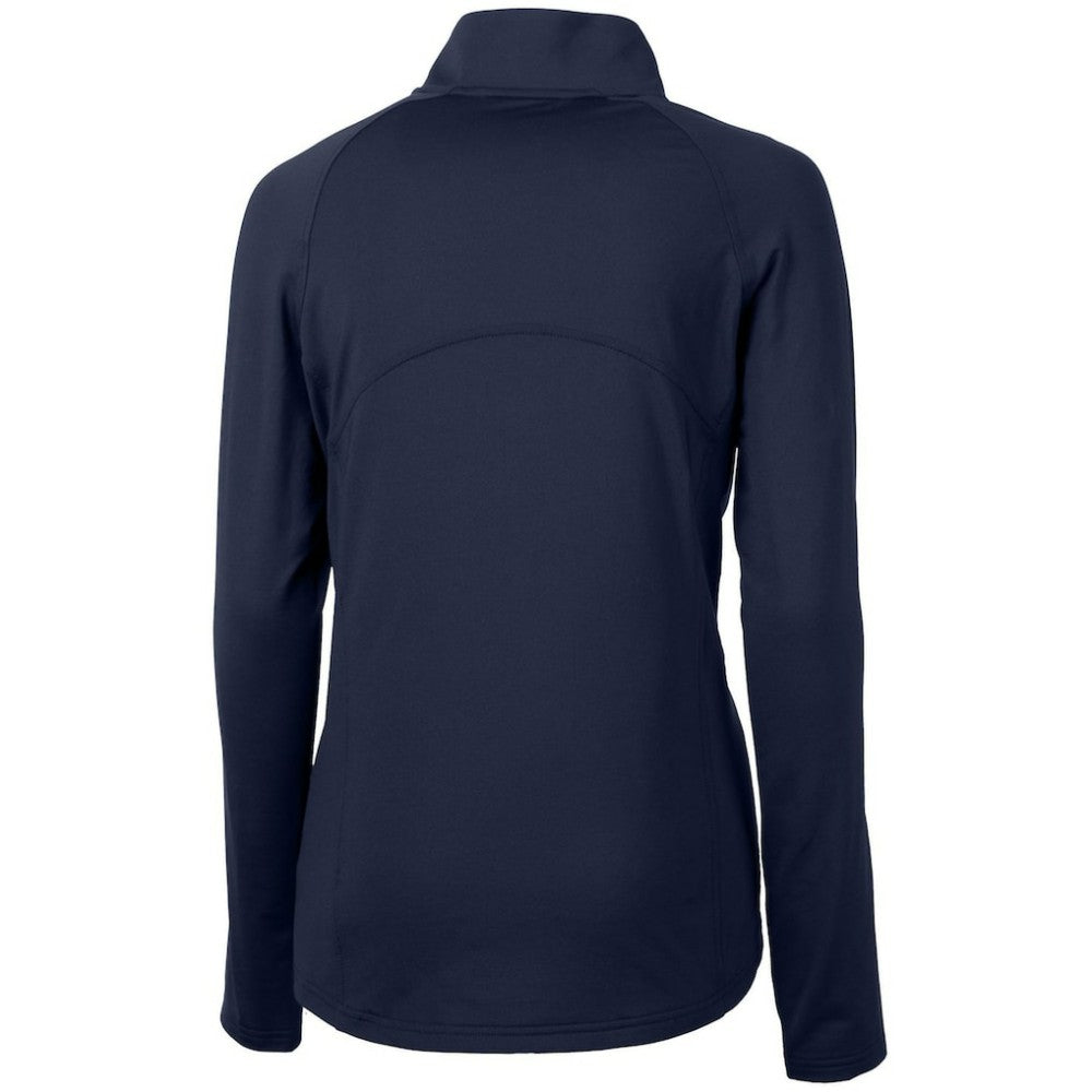 Minnesota Twins Cutter & Buck Women's Adapt Eco Knit Stretch Half-Zip Logo Pullover Top - Navy