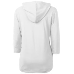 Minnesota Twins Cutter & Buck Women's DryTec Virtue Eco Pique Recycled Half-Zip Pullover Hoodie Top - White