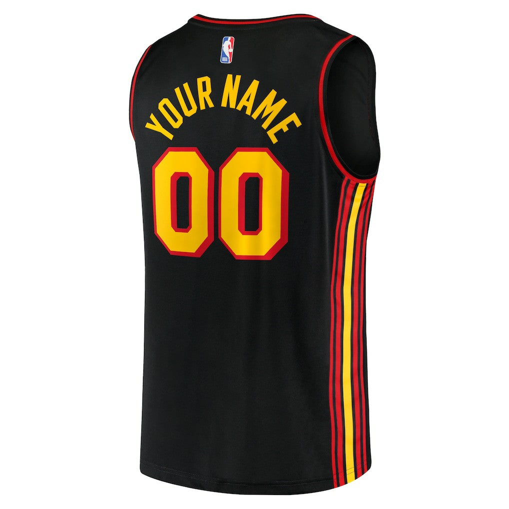 Atlanta Hawks Youth Fast Break Replica Custom Jersey - Statement Edition - Black | Fanatics sale