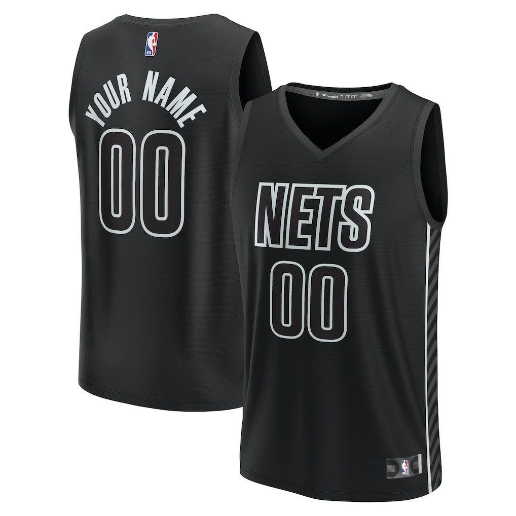 Brooklyn Nets Youth Fast Break Replica Custom Jersey - Statement Edition - Black | Fanatics discount