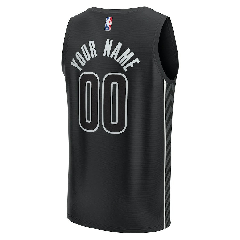 Brooklyn Nets Youth Fast Break Replica Custom Jersey - Statement Edition - Black | Fanatics discount