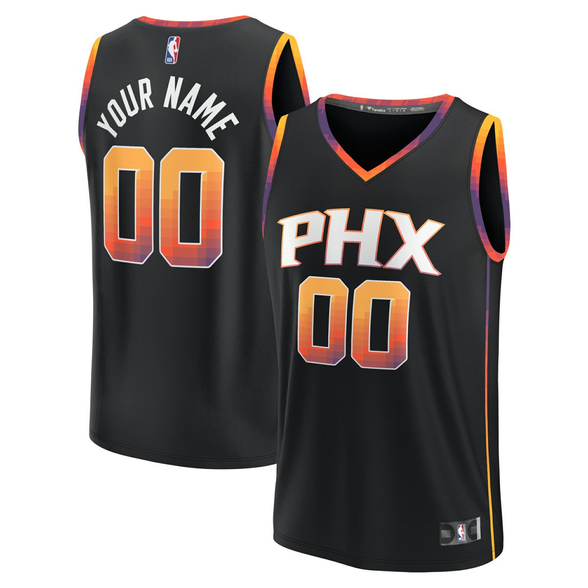 Phoenix Suns Youth Fast Break Replica Custom Jersey - Statement Edition - Black | Fanatics outlet