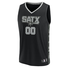 San Antonio Spurs Youth Fast Break Replica Custom Jersey - Statement Edition - Black | Fanatics discount