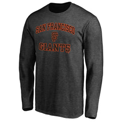 San Francisco Giants Heart & Soul Team Long Sleeve T-Shirt - Charcoal