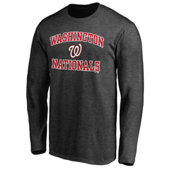 Washington Nationals Heart & Soul Team Long Sleeve T-Shirt - Charcoal