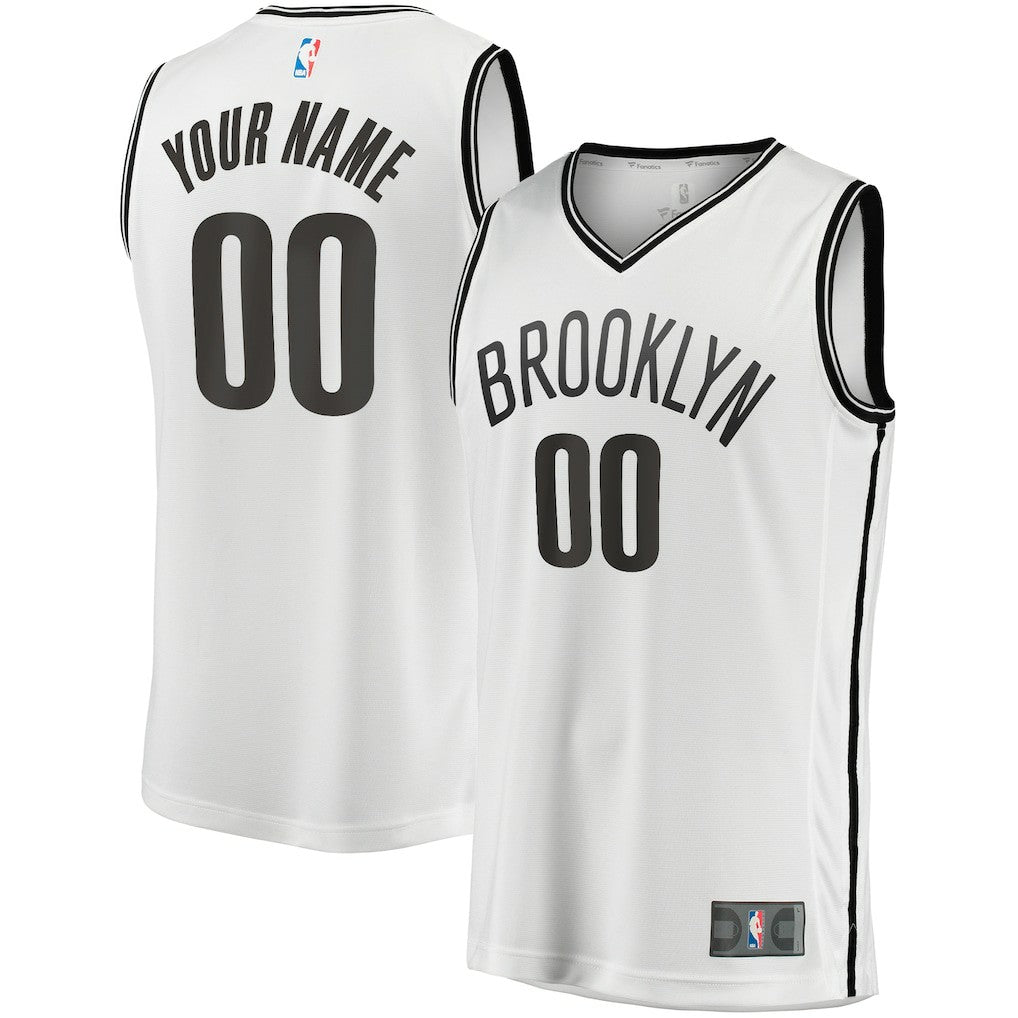 Brooklyn Nets Fast Break Custom Replica Jersey - Association Edition - White | Fanatics on sale